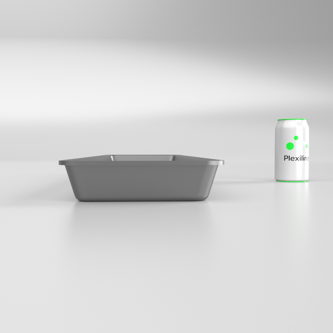 PLATEAU 760 X 200 X 050 MM DARK SMOKE