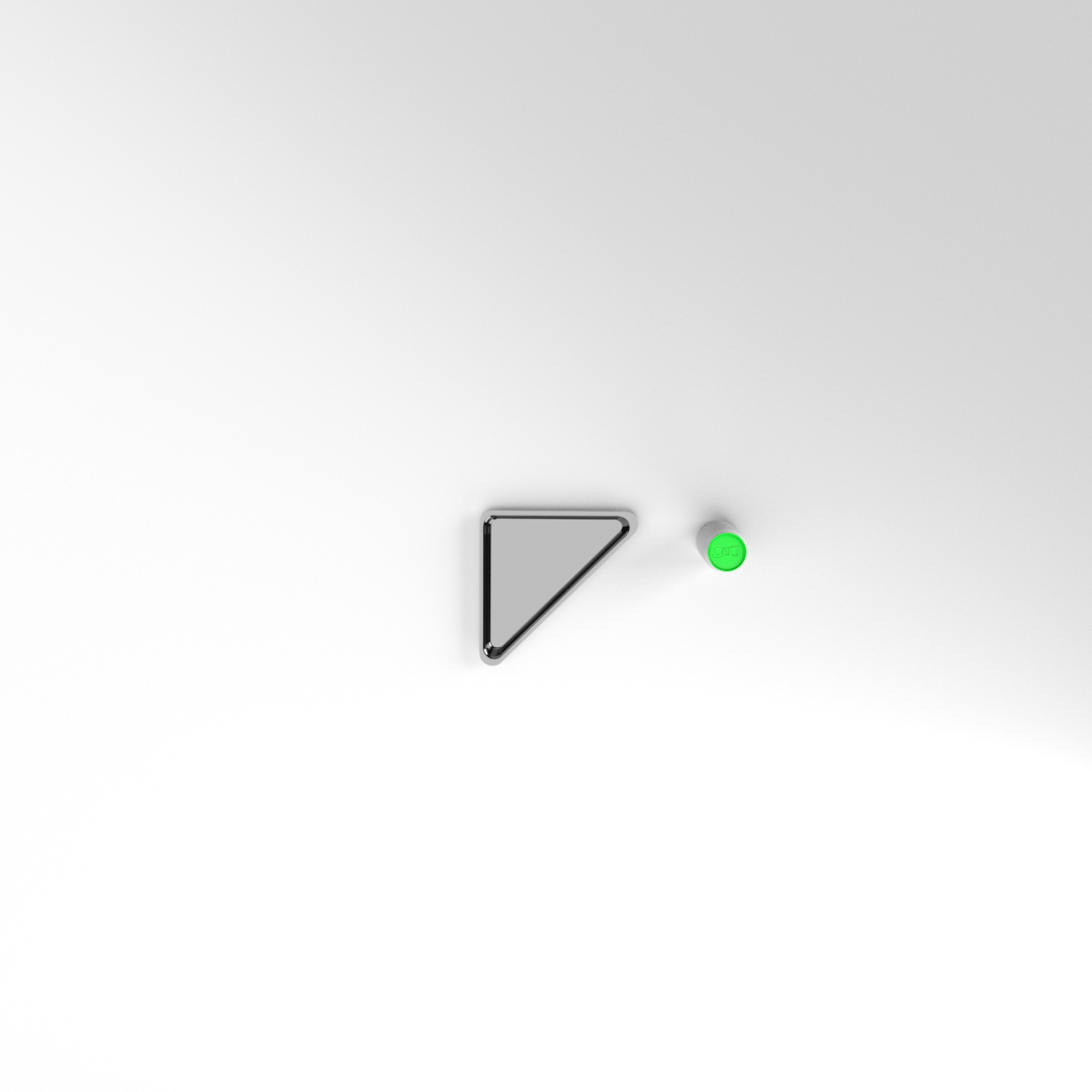 TRIANGLE 270 X 270 X 20 MM NOIR