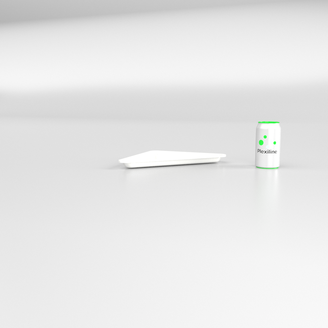 TRIANGLE 270 X 270 X 20 MM BLANC