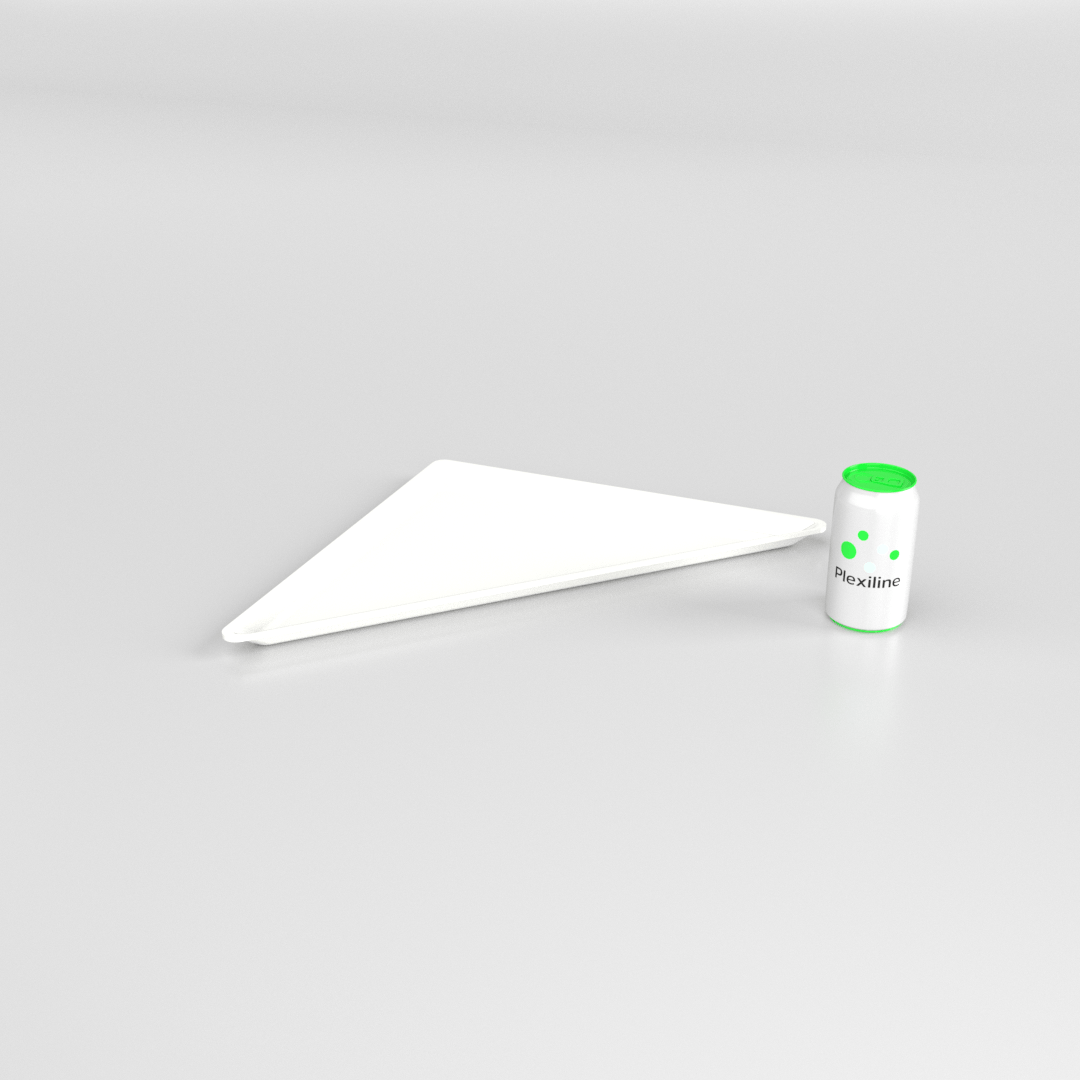 TRIANGLE 400 X 400 X 20 MM BLANC