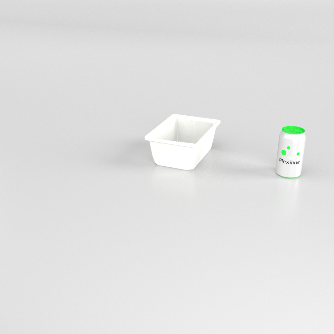 SALADIER RECTANGULAIRE 1 LITRE BLANC