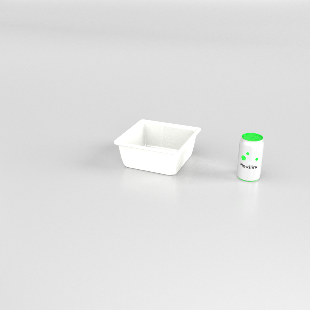 SALADIER 205 X 205 X 80 MM BLANC