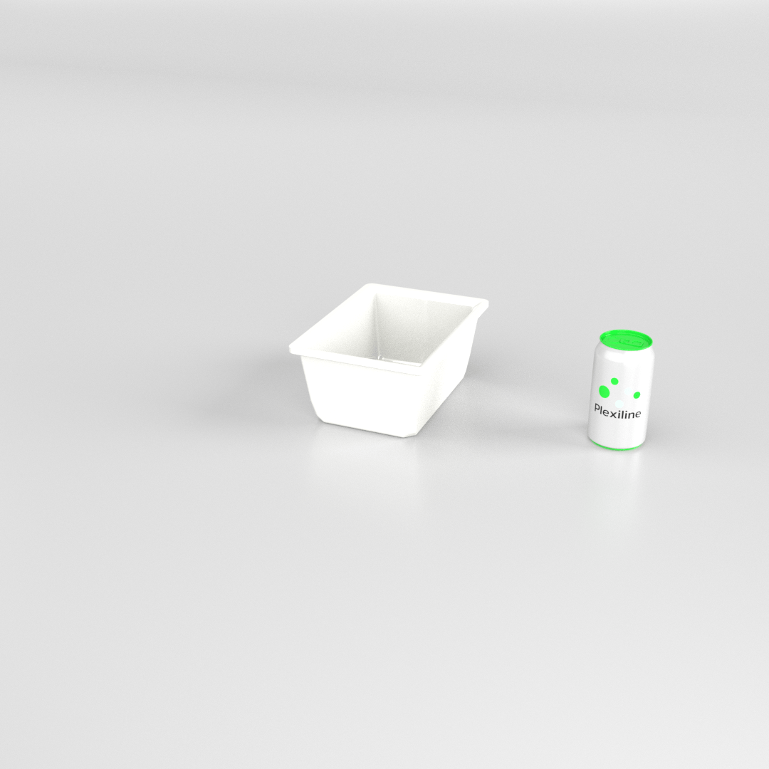 SALADIER RECTANGULAIRE 2 LITRES BLANC