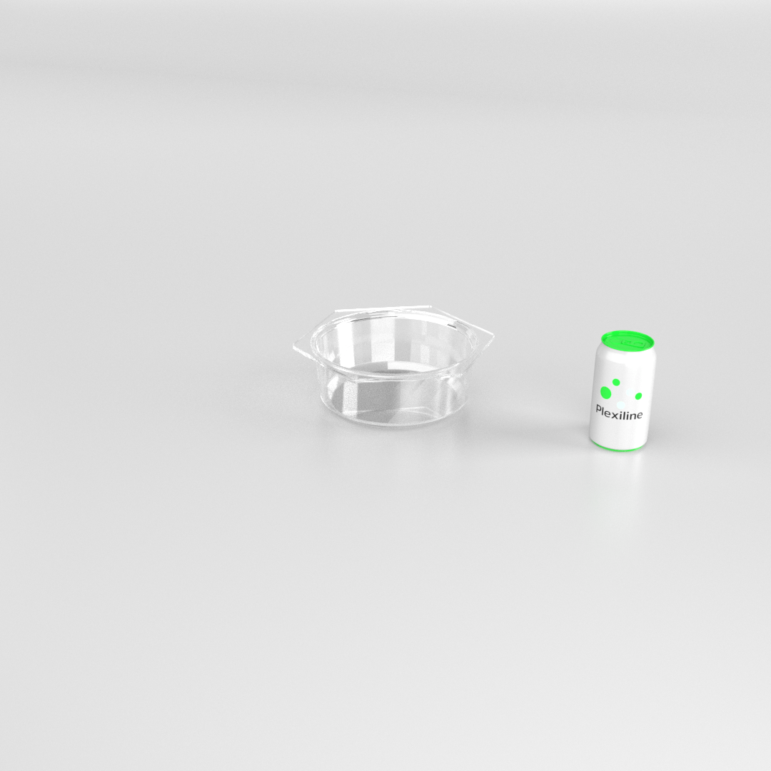 SALADIER ROND HEXAGONAL 2,5 L TRANSPARENT
