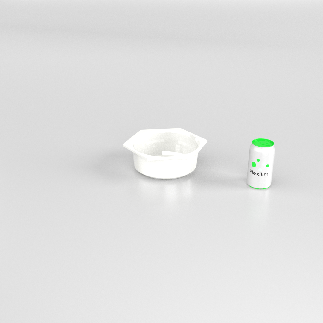 SALADIER ROND HEXAGONAL 2,5 L BLANC