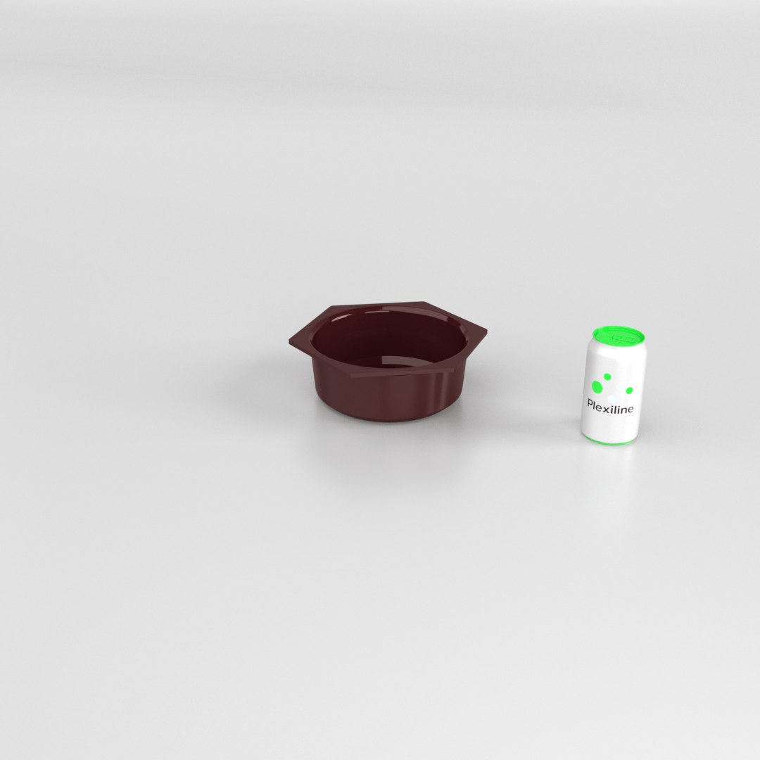 SALADIER ROND HEXAGONAL 2,5 L BORDEAUX