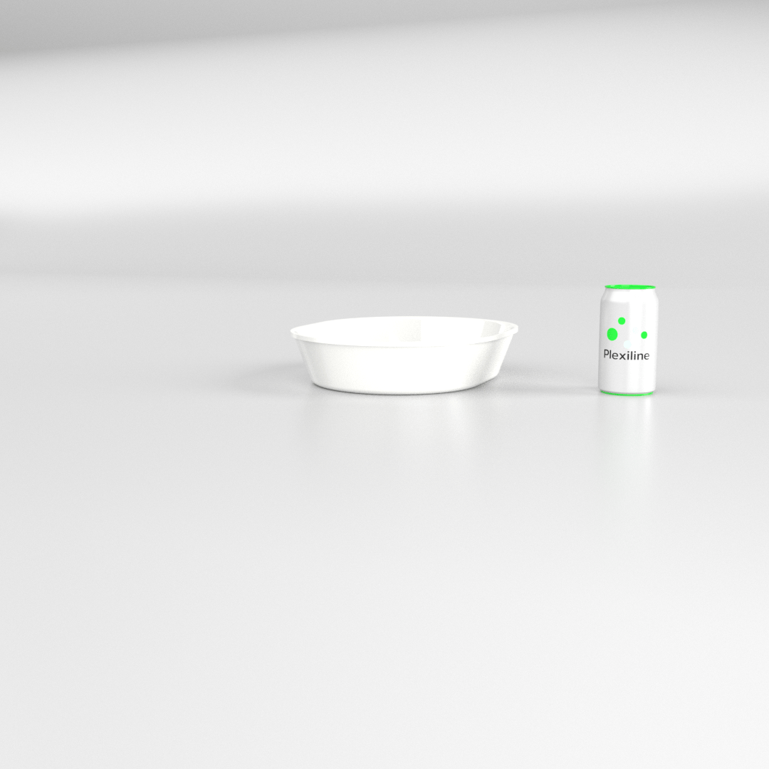 SALADIER OVAL 325 X 265 X 65 MM BLANC