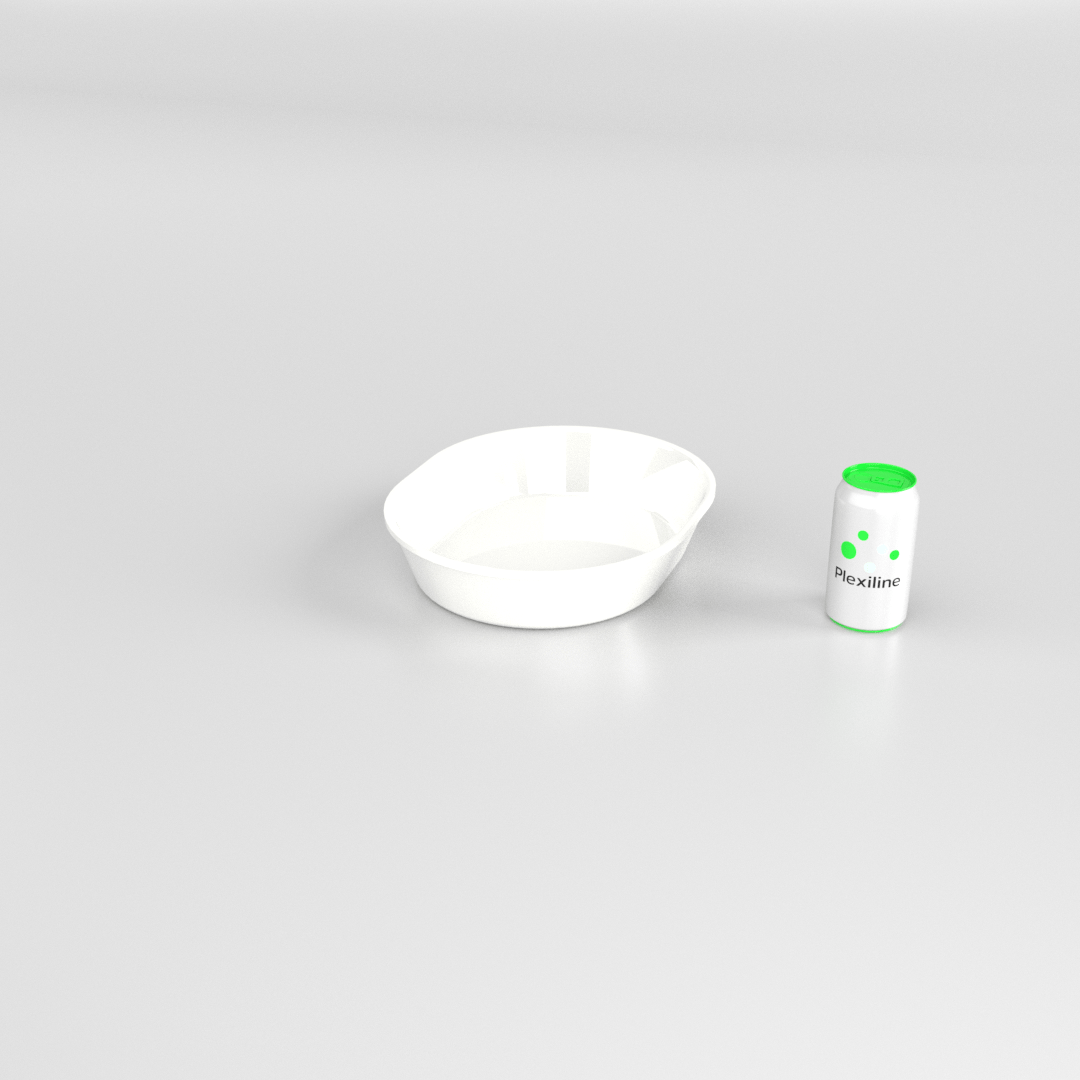SALADIER OVAL 325 X 265 X 65 MM BLANC