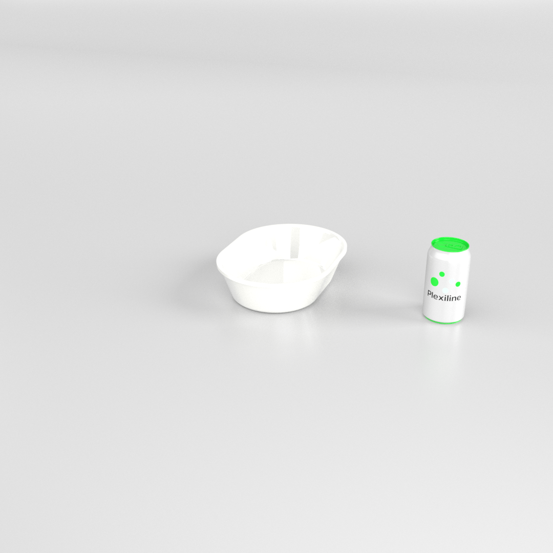 SALADIER OVAL 265 X 200 X 65 MM BLANC