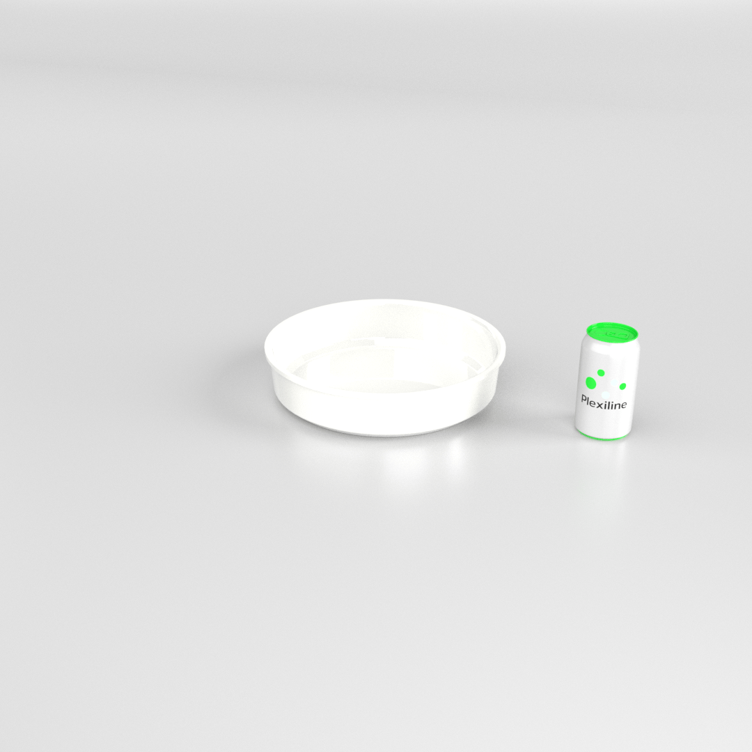 SALADIER ROND 300 X 65 MM BLANC