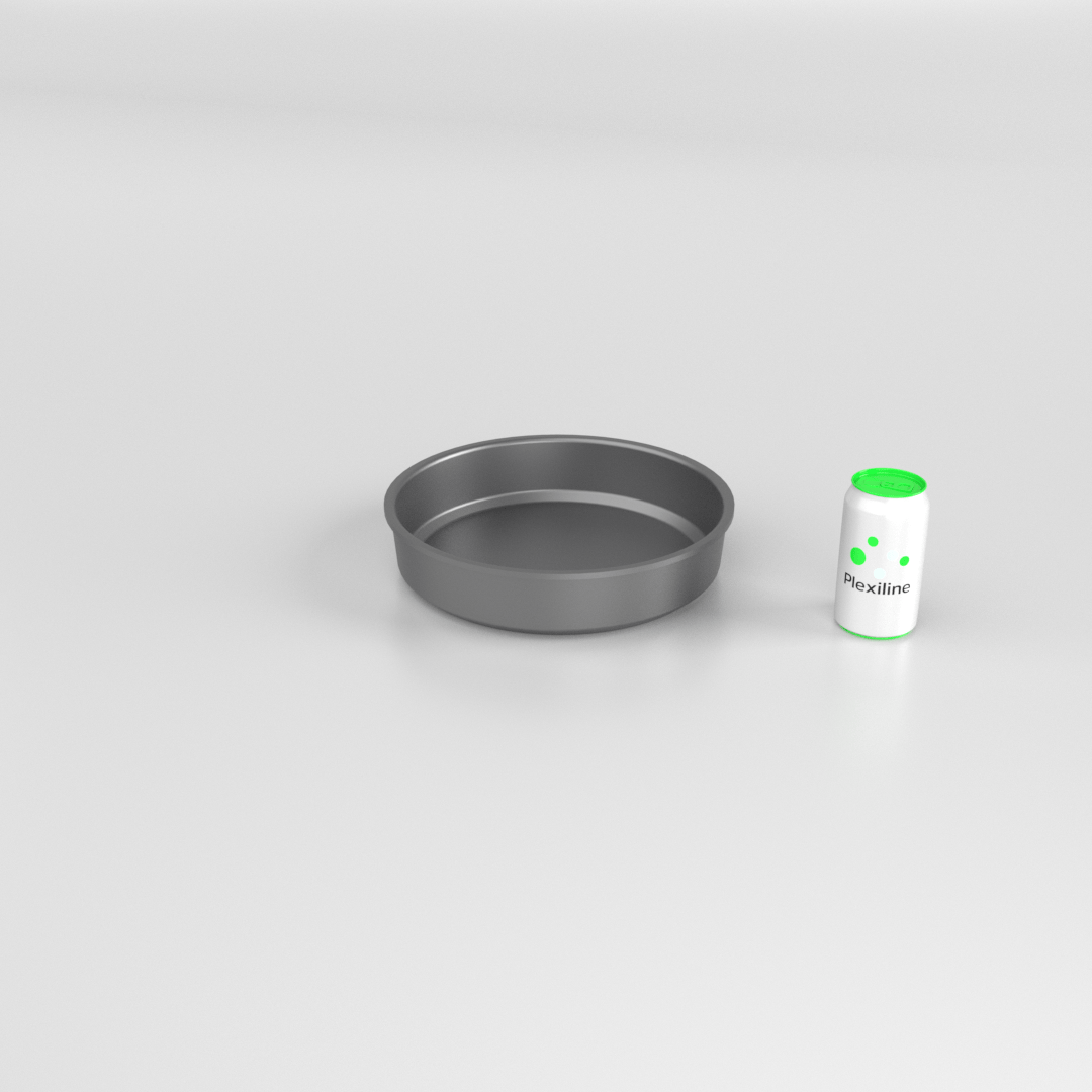 SALADIER ROND 300 X 65 MM DARK SMOKE