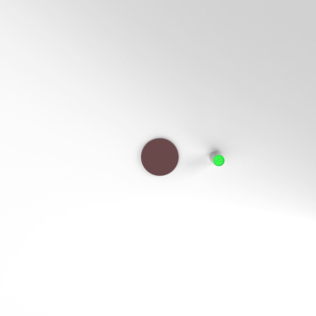 PLEXI ROND 200 X 5 MM ATTACHE PIEDESTAL BORDEAUX