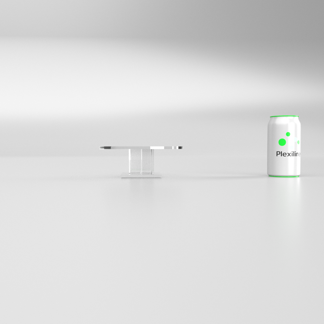 PIEDESTAL ROND 170 X 050 MM TRANSPARENT