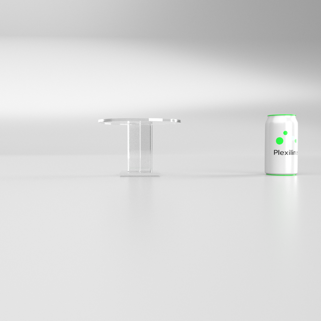 PIEDESTAL ROND 170 X 100 MM TRANSPARENT
