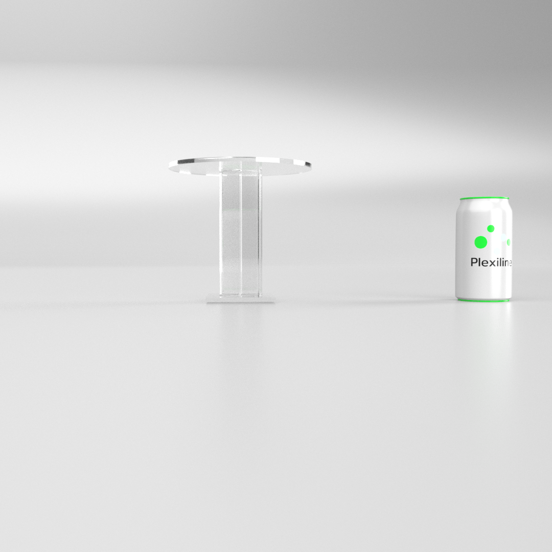 PIEDESTAL ROND 170 X 150 MM TRANSPARENT