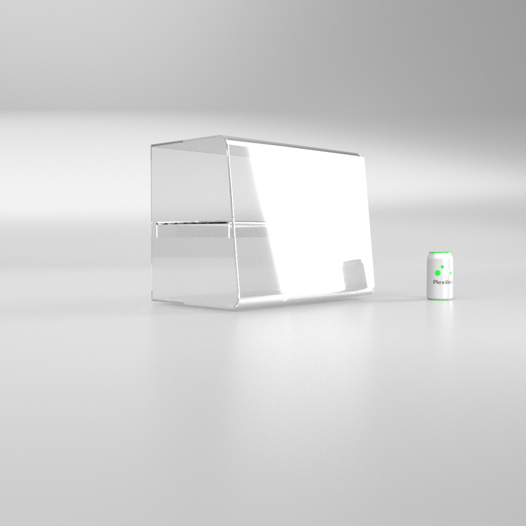 VITRINE DOUBLE FERMEE K2 TRANSPARENT