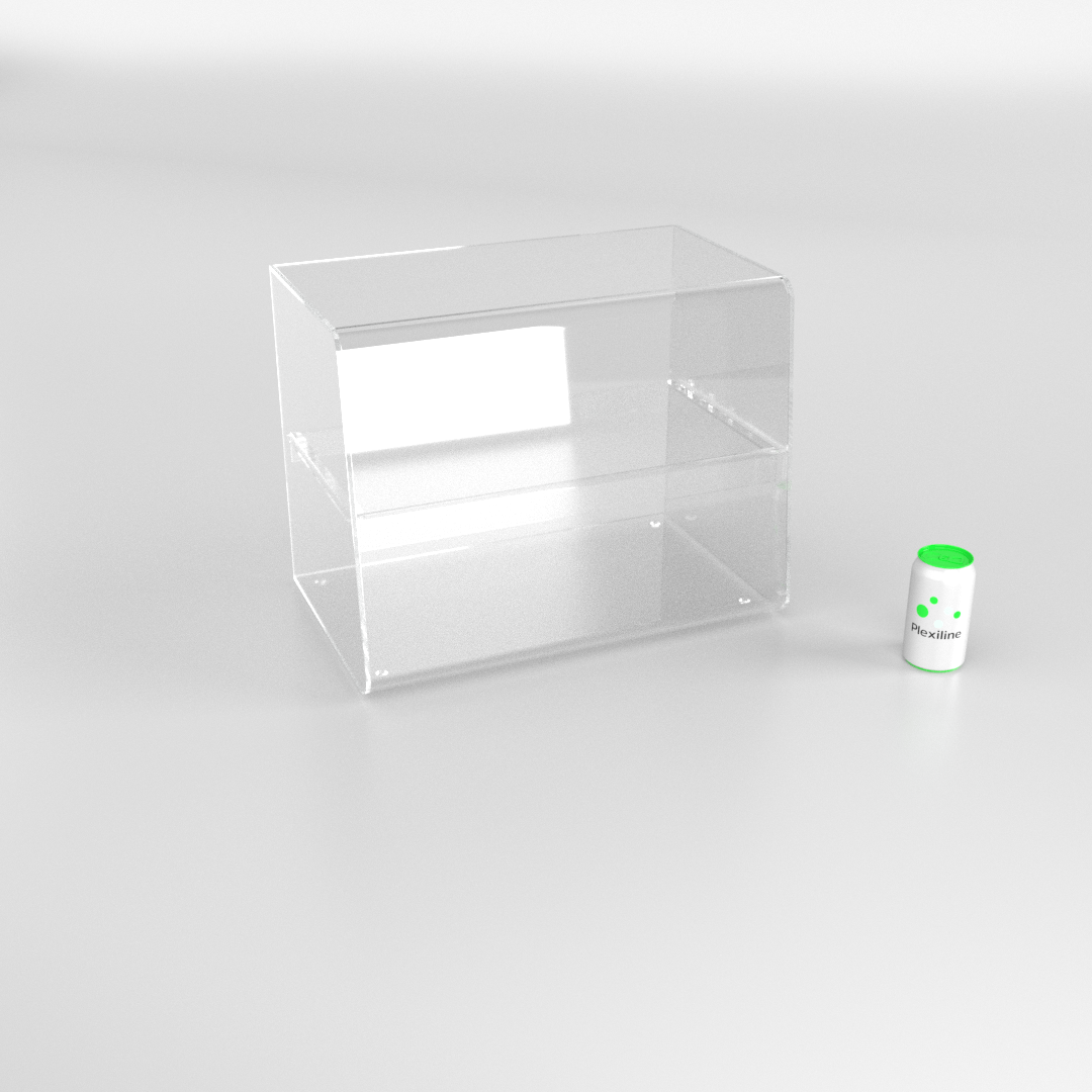 VITRINE DOUBLE FERMEE K2 TRANSPARENT