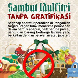 Sambut Idulfitri Tanpa Gratifikasi Sambut Idulfitri Tanpa Gratifikasi