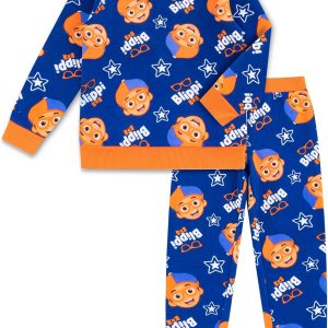 Blippi Boys Crewneck Sweater and Pants 2 Piece Set for Toddler and Big Kids
