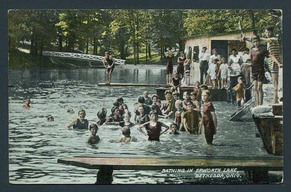 Postcard: Lake Swimming & Bathhouse Postcard: Lake Swimming & Bathhouse