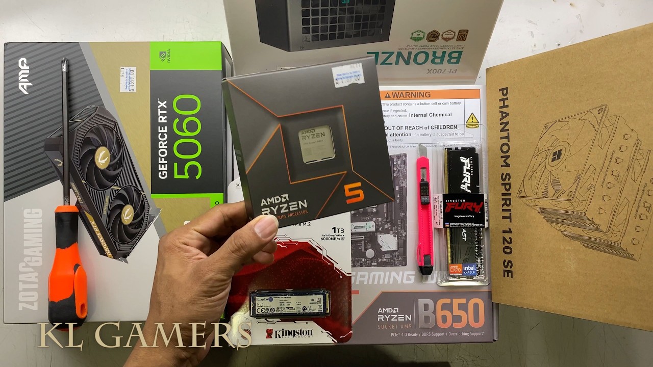 AMD Ryzen 5 7600x MSI B650M Gaming WiFi Phantom Spirit 120 SE RTX5060 Gaming PC Build AMD Ryzen 5 7600x MSI B650M Gaming WiFi Phantom Spirit 120 SE RTX5060 Gaming PC Build