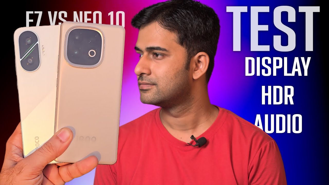 POCO F7 VS iQOO Neo 10 Display Test + HDR + Audio Test, Unbelievable Results POCO F7 VS iQOO Neo 10 Display Test + HDR + Audio Test, Unbelievable Results