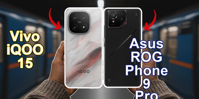 Vivo iQOO 15 vs Asus ROG Phone 9 Pro Vivo iQOO 15 vs Asus ROG Phone 9 Pro