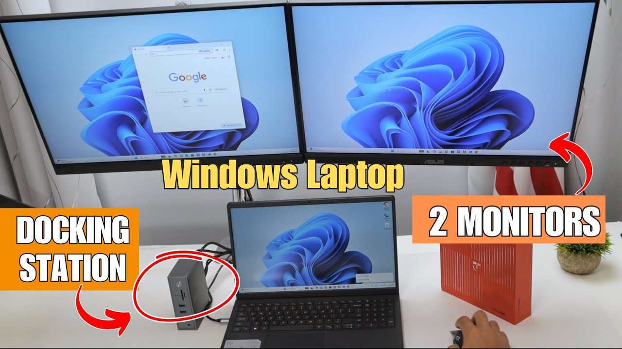 Docking Station for Windows Laptop – Demo with Dual Monitor on a Dell running Windows 11. Docking Station for Windows Laptop – Demo with Dual Monitor on a Dell running Windows 11.