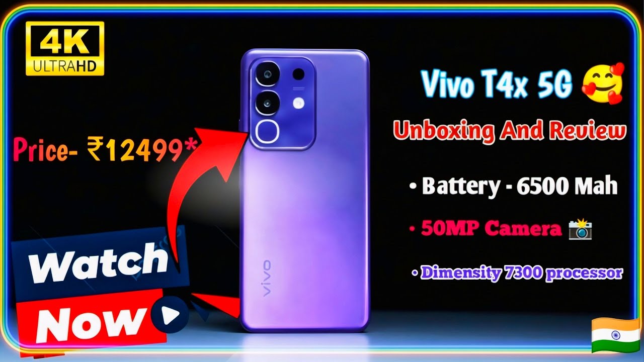 Vivo T4x 5G Smartphone Unboxing And Review In Hindi  || Buy Or Not In Under 15k Vivo T4x 5G Smartphone Unboxing And Review In Hindi  || Buy Or Not In Under 15k