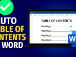 How to Create a Table of Contents Automatically in Microsoft Word How to Create a Table of Contents Automatically in Microsoft Word