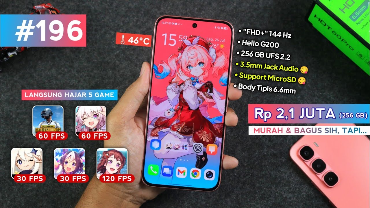 Paket lengkap ponsel lengkap! – Unboxing Infinix Hot 60 Pro + Tes Gaming 5 Game Berat Paket lengkap ponsel lengkap! – Unboxing Infinix Hot 60 Pro + Tes Gaming 5 Game Berat