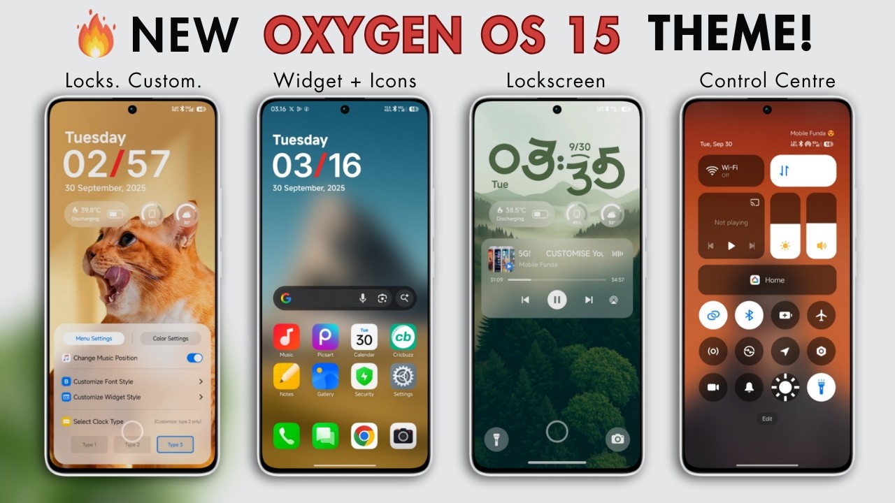 New Oxygen OS 15 Theme Look on Xiaomi, Redmi & Poco Phones! New Oxygen OS 15 Theme Look on Xiaomi, Redmi & Poco Phones!