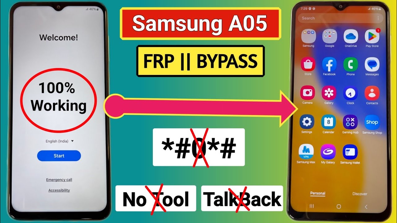 Samsung Galaxy A05 Frp Bypass/Unlock Android 13-14 Without PC || TalkBack Not Working Samsung Galaxy A05 Frp Bypass/Unlock Android 13-14 Without PC || TalkBack Not Working