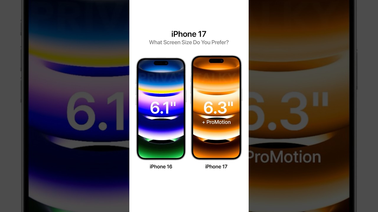 Ukuran layar iPhone 17 Ukuran layar iPhone 17