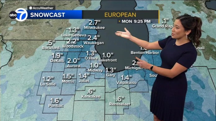 Chicago area might experience significant snowfall from Sunday into Monday. Chicago area might experience significant snowfall from Sunday into Monday.