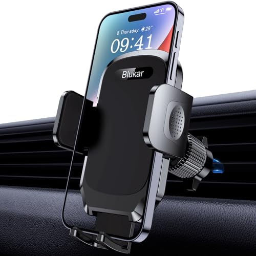 Blukar Car Phone Holder, Air Vent Car Phone Mount Cradle 360° Rotatio...