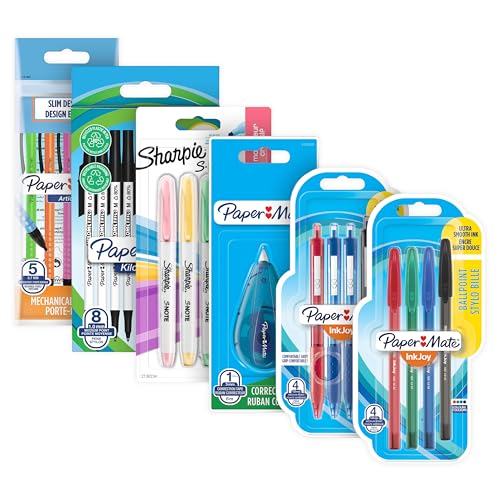 Paper Mate & Sharpie Pens Set | Stationery Supplies | Ballpoint P...
