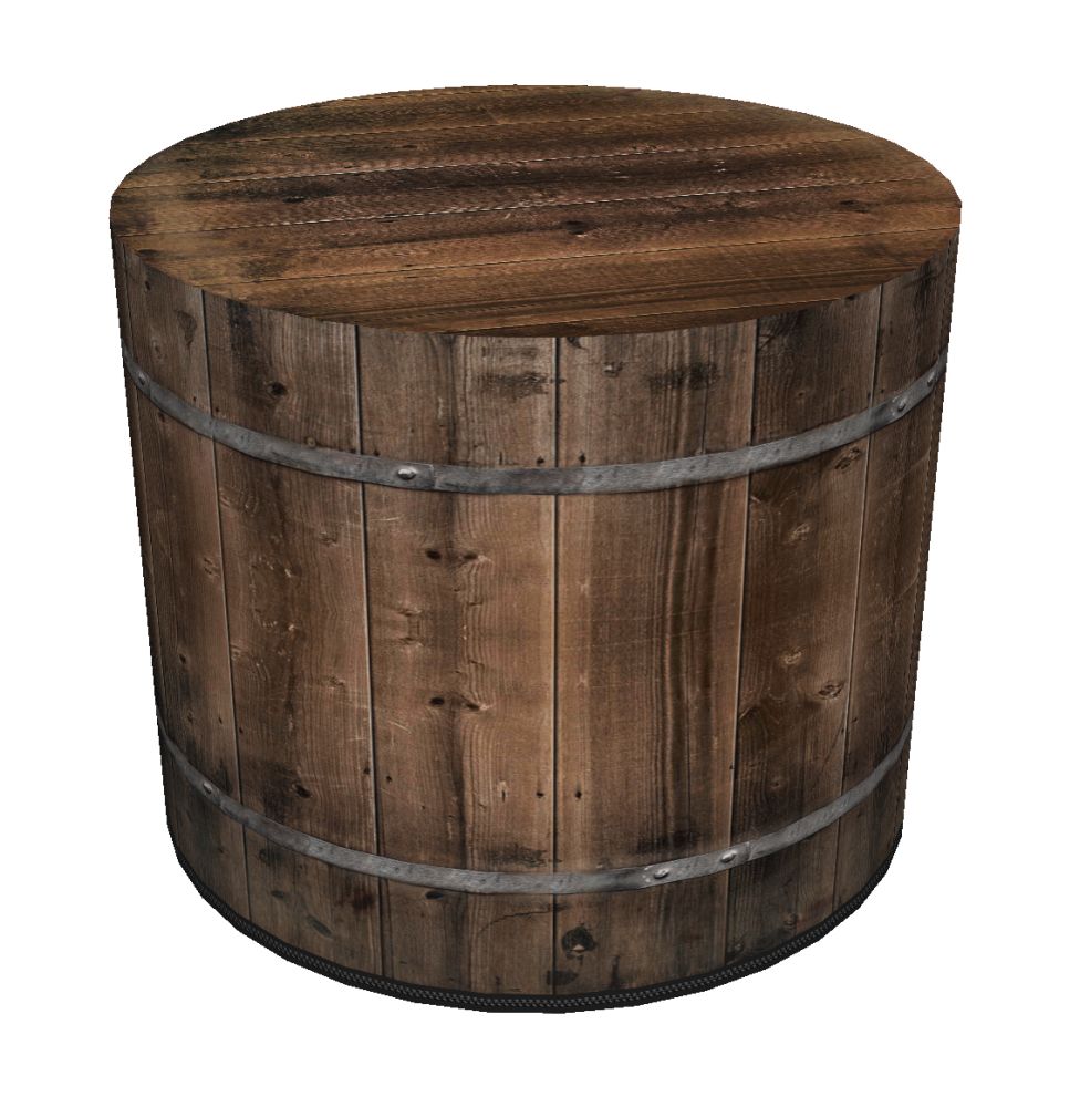 BERTONI sėdimoji pufas, lengvas ir stabilus, su cilindriniu pufų raštu - Barrel