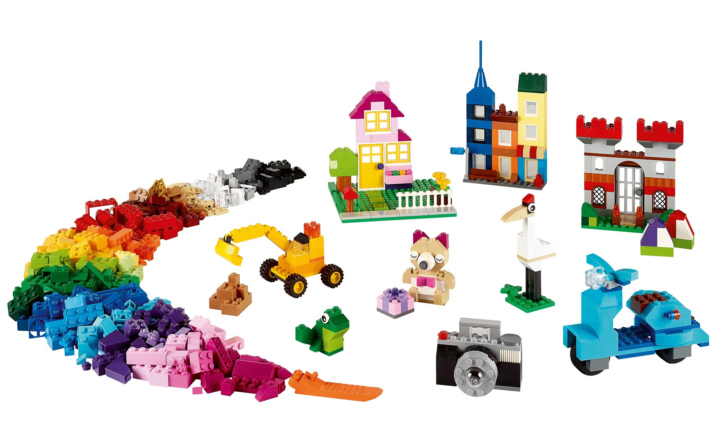 Lego Classic 10698 kaip kurti blokai didelis dėžutė