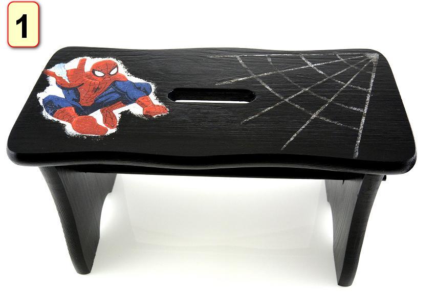 VIDUTINIS DEKUPAŽAS KĖDĖS RYCZKA STOOL Dekoruota pasakų kėdė 24 cm