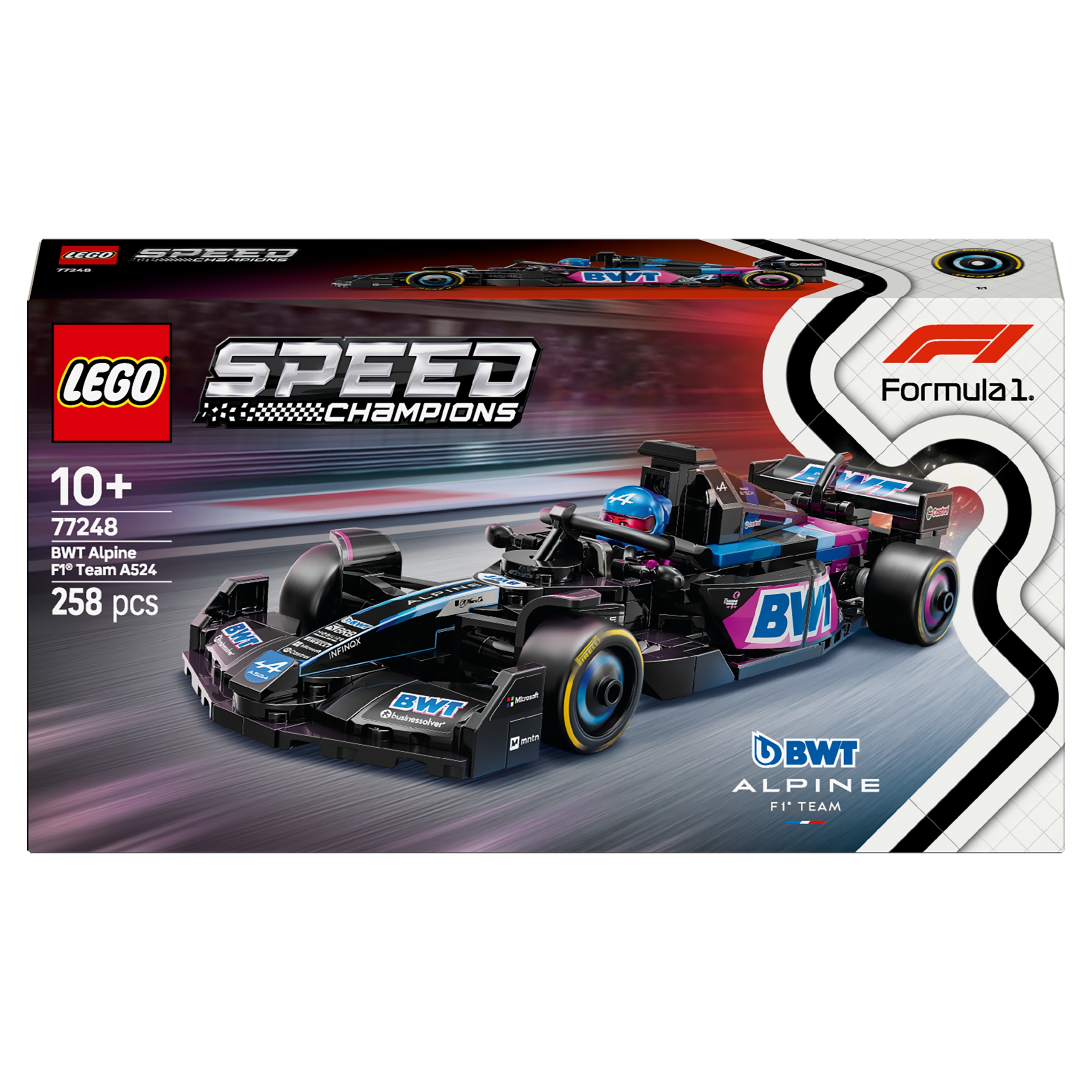 LEGO Speed Champions F1 bolidas BWT Alpine A524, 77248