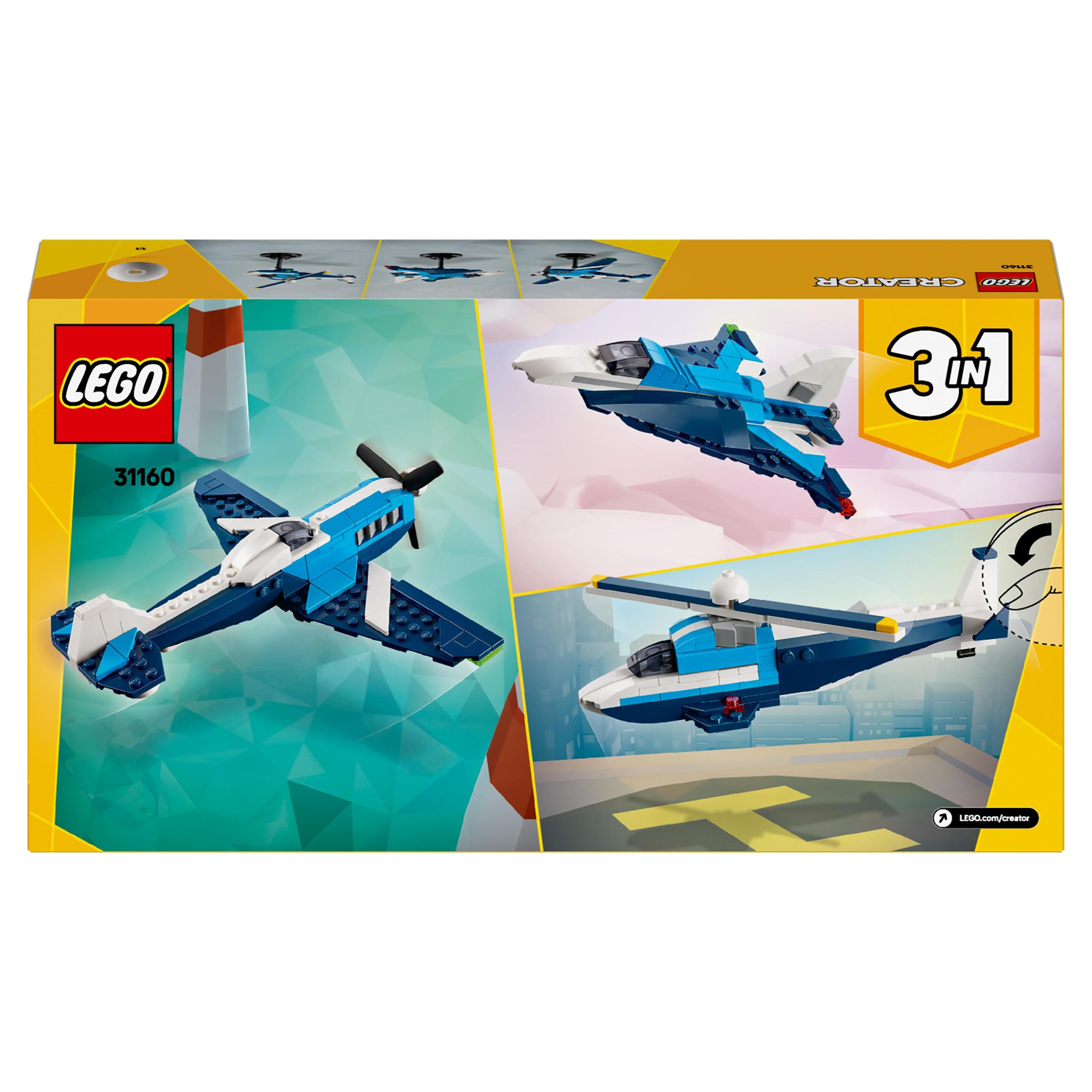 Lego Creator 3v1 oro laivas lenktyninis lėktuvas 31160