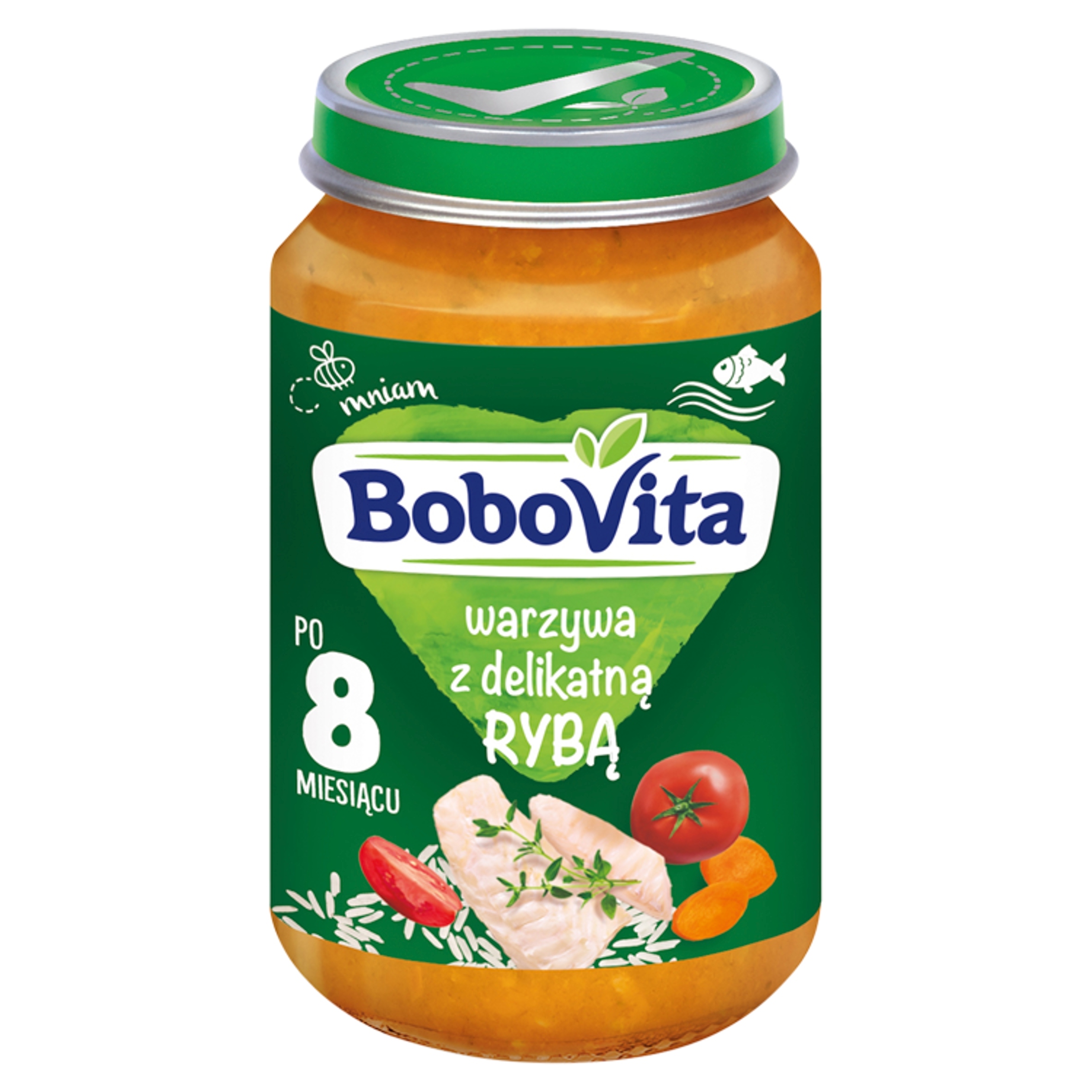 Bobovita Daržovės su švelnia ŽUVIES vakariene po 8 mėnesių 190g
