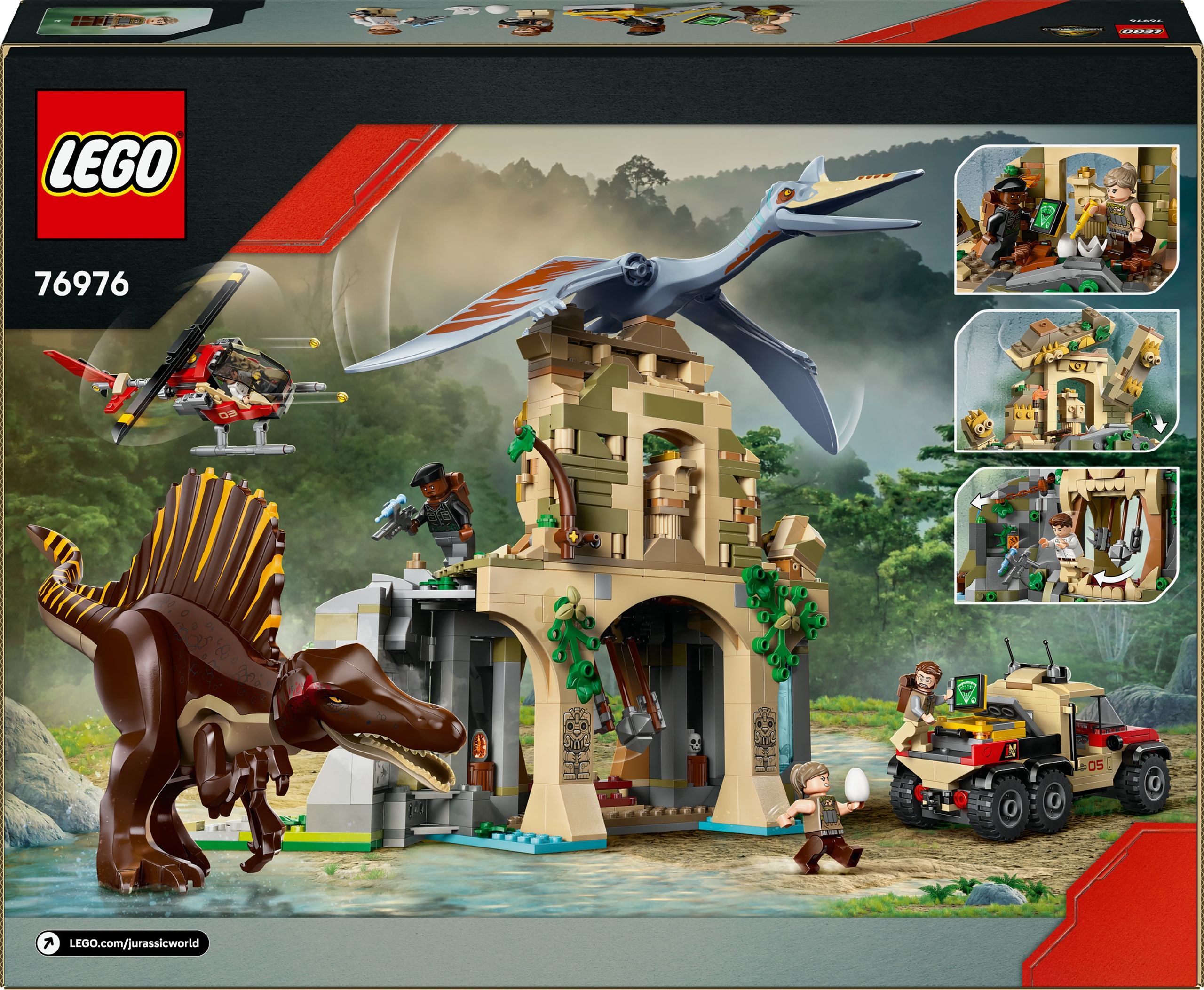 LEGO Jurassic World 76976 oro misija su kekalkoatliu