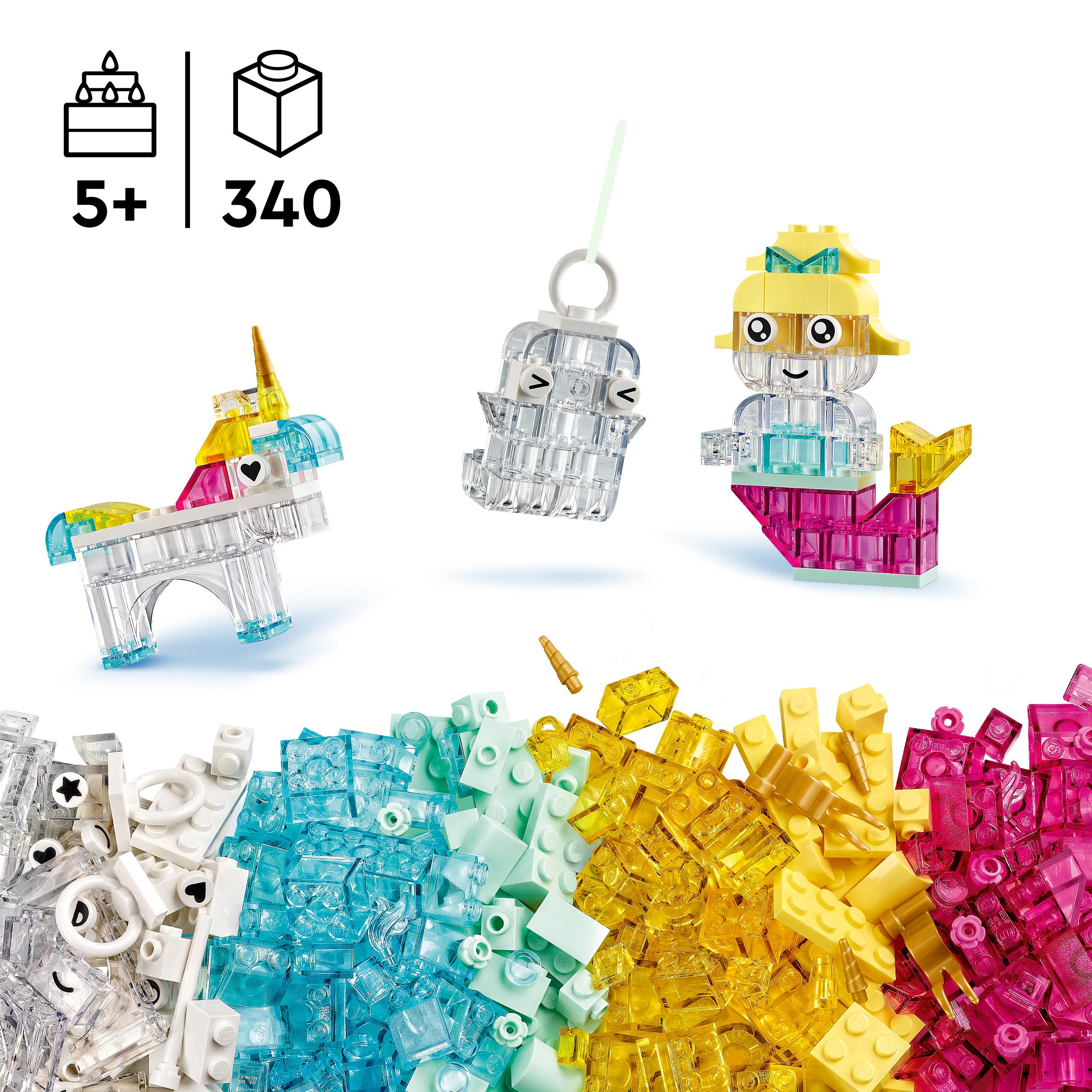 LEGO Classic 11040 skaidrūs klockai