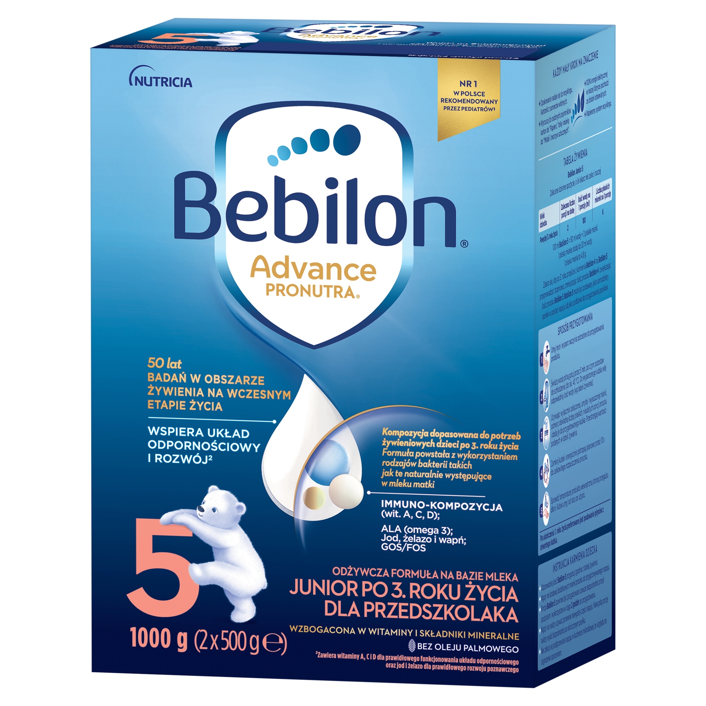 Bebilon Advance Pronutra 5 nuo 3 metų 1000 g