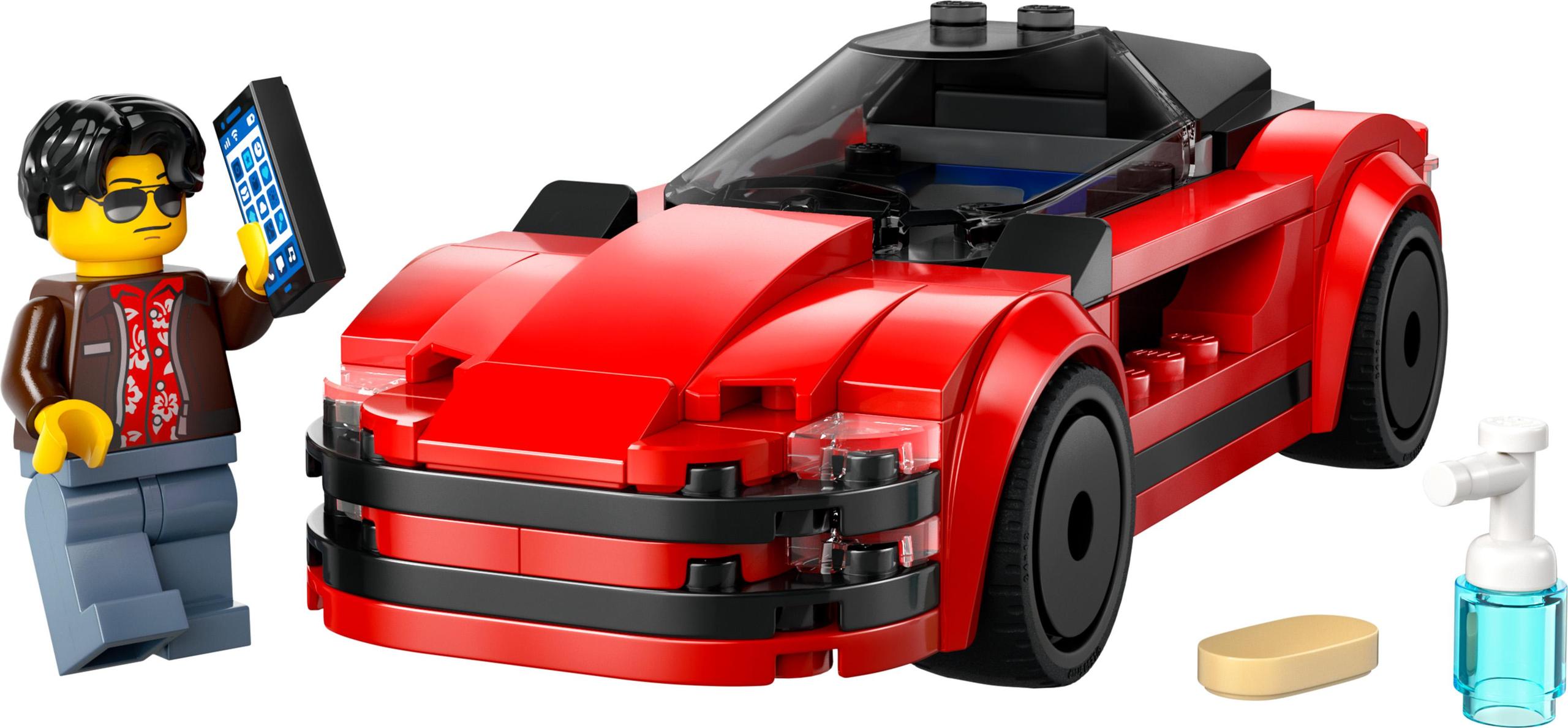 LEGO City 60448 raudona sportinė mašina