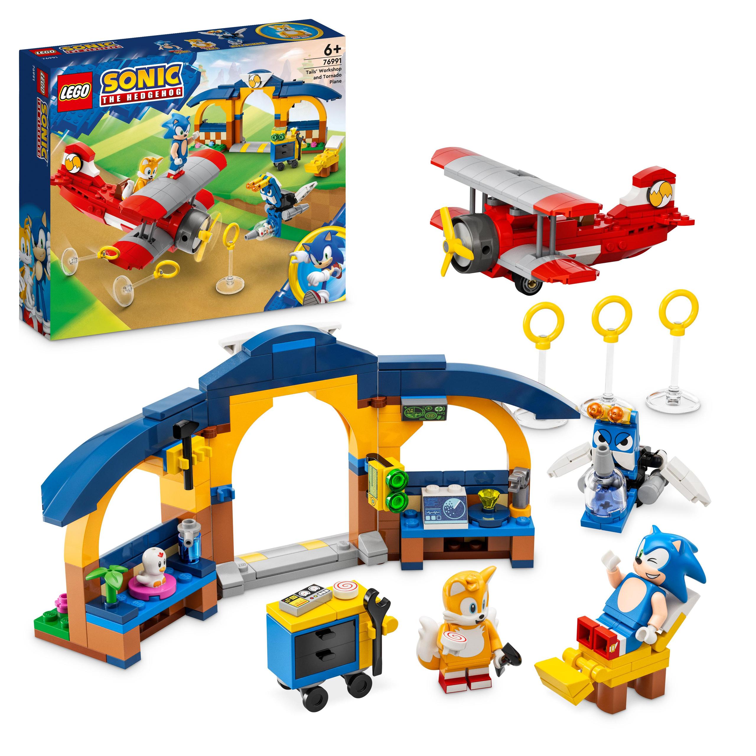 LEGO Sonic Tailsas ir lėktuvas Tornado