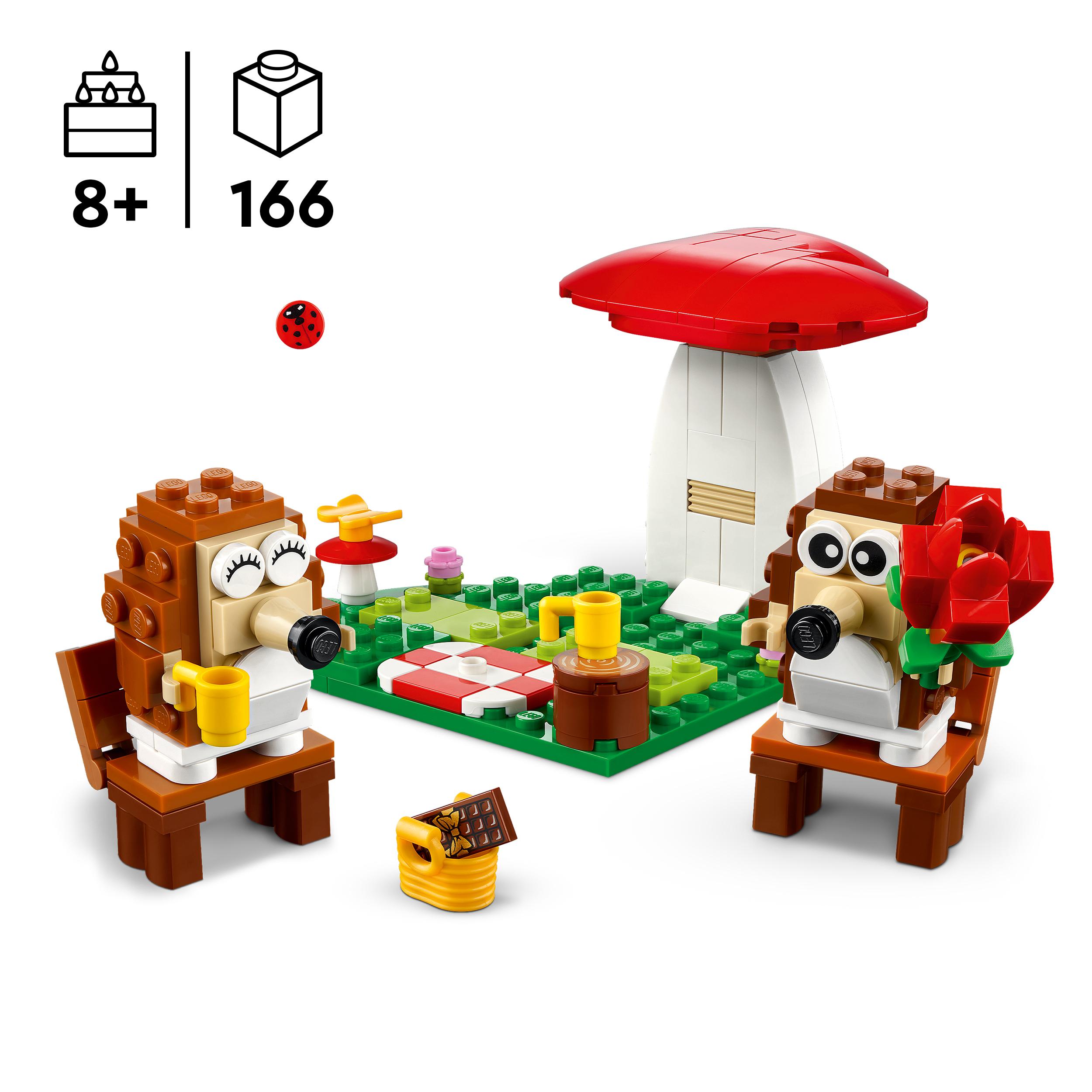 LEGO kaladėlės 8+ Ežiuko poros piknikas 40711
