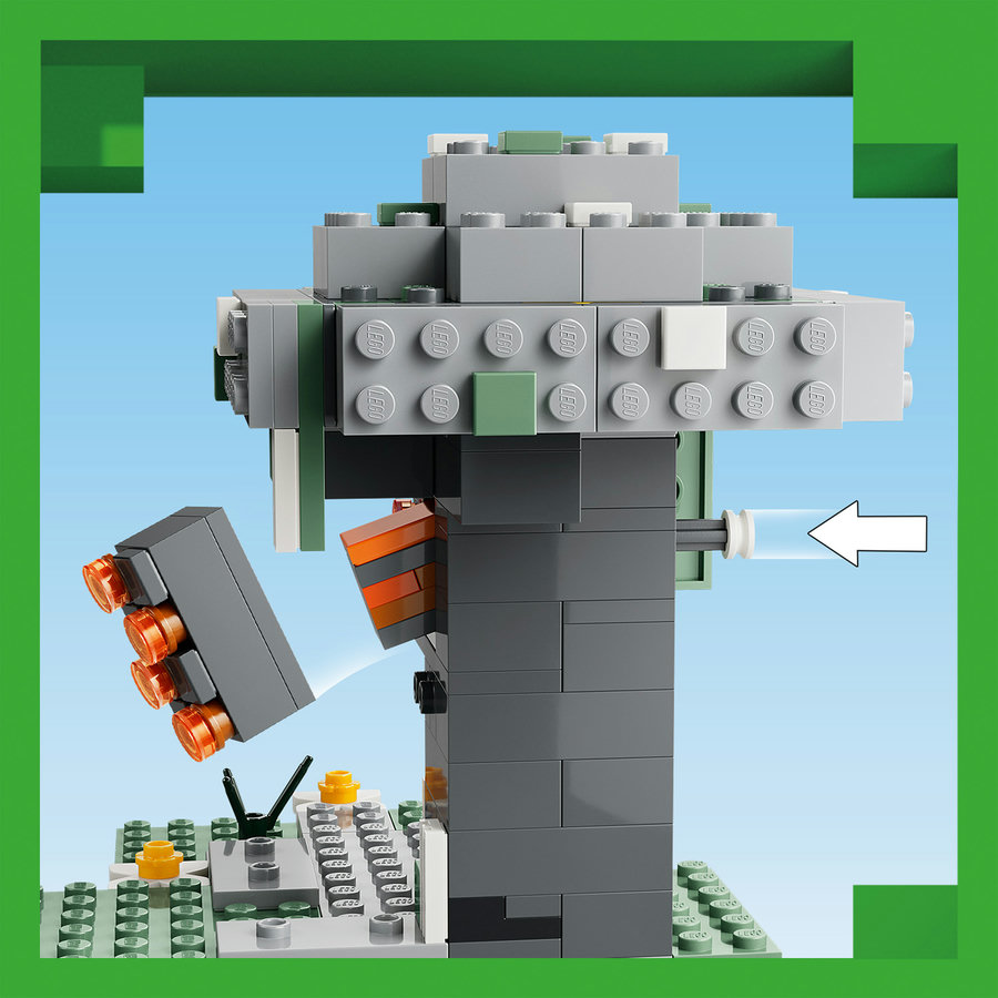 LEGO Minecraft kaladėlės Majkraft šviesios sodo figūrėlės dovana 7+ vaikams